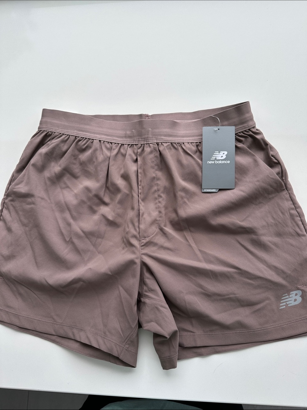 New Balance Men’s AC Short Mauve Performance Running Shorts